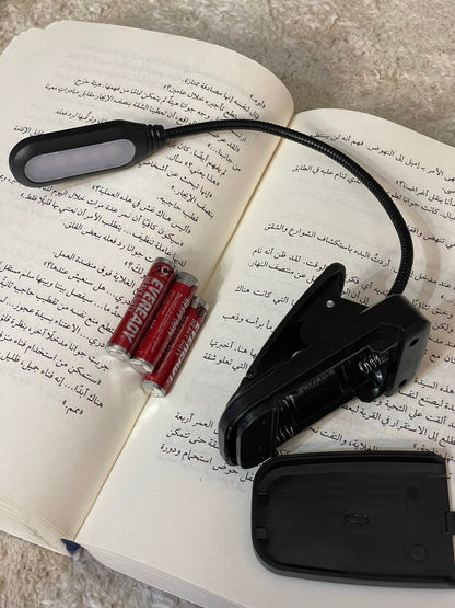 بوك لايت مشبك أسود "إضاءة للقراءة"