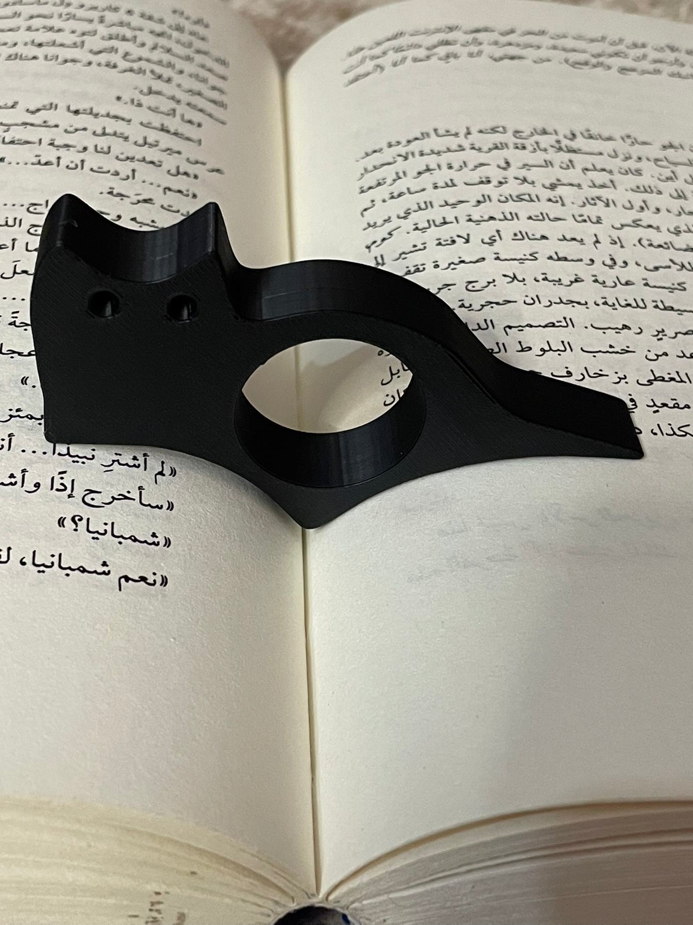مثبت الصفحات للكتاب (القط الأسود)