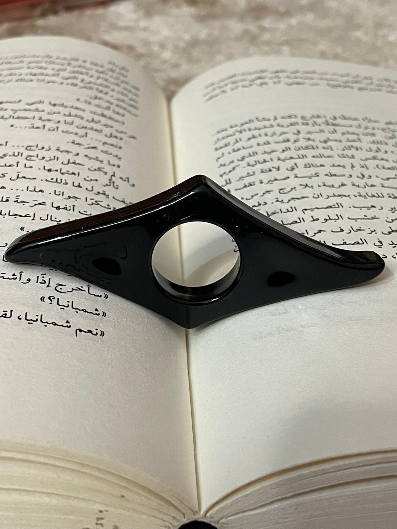 مثبت صفحات الكتاب (أسود) متجر أنس للكتب